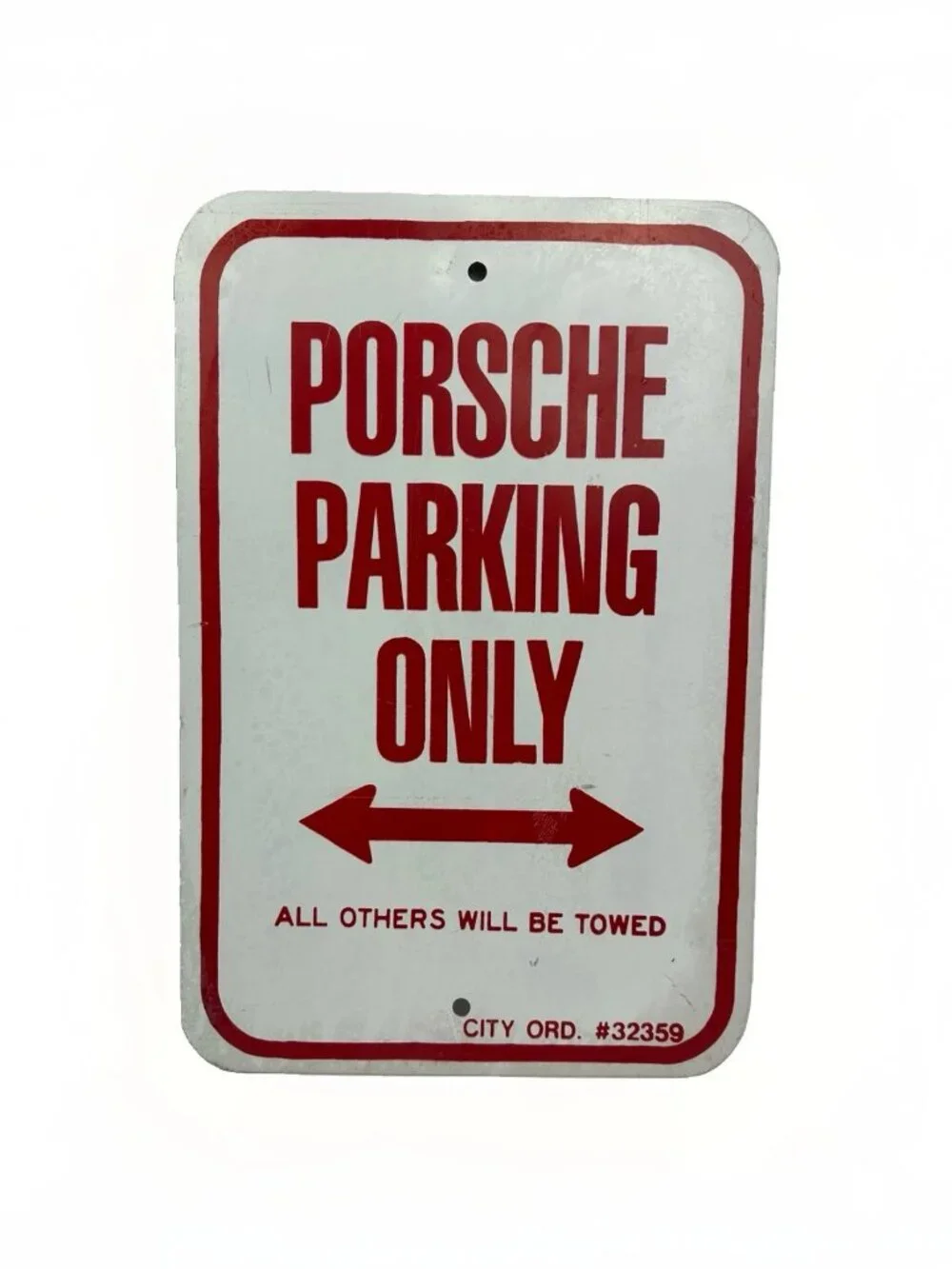 Porsche Parking Only Metal Sign 12x8 Garage Wall Decor Man Cave Porsche Gift